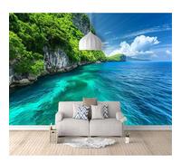 SPECUFX Self-adhesive Wallpaper Murals Mountains, rivers, trees, sunshine, natural landscapes 100x70cm Wall Art Home Decor For Bedroom Living Room Classroom Office Decaoration Photo