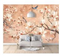 SPECUFX Self-adhesive Wallpaper Murals Oriental flower bird orchid 100x70cm Wall Art Home Decor For Bedroom Living Room Classroom Office Decaoration Photo