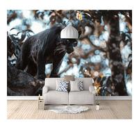 SPECUFX Self-adhesive Wallpaper Photo Premium Art Print Wildlife panthers 100x70cm Wall Mural Decoration Poster Picture Design