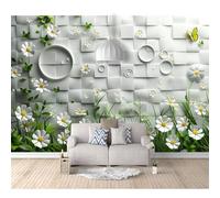 SPECUFX Self-adhesive Wallpaper Photo XXXL extra large Geometric lattice floral white 100x70cm Premium Art Print Wall Mural Decoration Poster Picture Design