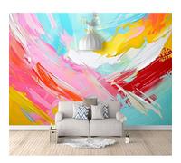 SPECUFX Self-adhesive Wallpaper Photo XXXL extra large Hand-painted color minimalist graffiti 100x70cm Premium Art Print Wall Mural Decoration Poster Picture Design