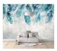 SPECUFX Self-adhesive Wallpaper Photo XXXL extra large Watercolor blue feathers 100x70cm Premium Art Print Wall Mural Decoration Poster Picture Design
