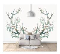 SPECUFX Tv Background Self-adhesive Wallpaper Simple staghorn flowers 100x70cm Living Room Decoration 3D Mural Bedroom Wall Photo Art