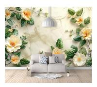 SPECUFX Tv Background Wall Paper Floral leaves marbled 100x70cm Self-adhesive Wallpaper Living Room Bedroom 3D Decorative Mural Film Covering Wallpapers Paste