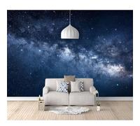 SPECUFX Wall Mural 3D Background Galaxy stars cosmic blue 100x70cm Self-adhesive Wallpaper Art for Living Room Bedroom Tv Office Restaurant Motif Posters