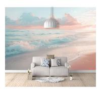 SPECUFX Wall Mural 3D Background Landscape, beach, clouds, nature 100x70cm Self-adhesive Wallpaper Art for Living Room Bedroom Tv Office Restaurant Motif Posters