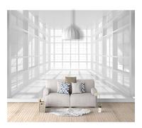 SPECUFX Wall Mural 3D Background Optical illusion of white building 100x70cm Self-adhesive Wallpaper Art for Living Room Bedroom Tv Office Restaurant Motif Posters