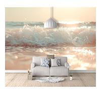 SPECUFX Wall Mural 3D Effect Close-up of ocean wave texture 100x70cm Self-adhesive Wallpaper Large Sticker Decor Print Picture Image Design Photo Art