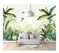 SPECUFX Wall Mural 3D Effect Rainforest jungle sun fog landscape 100x70cm Self-adhesive Wallpaper Large Sticker Decor Print Picture Image Design Photo Art