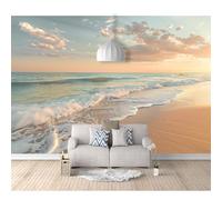 SPECUFX Wall Mural 3D Landscape, beach, nature 100x70cm Background Self-adhesive Wallpaper Art For Living Room Bedroom Tv Office Restaurant Motif