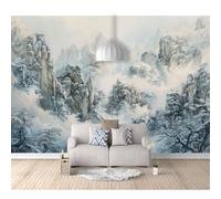 SPECUFX Wall Mural 3D Photo Self-adhesive Wallpaper Oriental ink landscape 100x70cm Background Art For Living Room Bedroom Tv Office Restaurant Posters