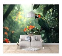 SPECUFX Wall Mural 3D Photo Self-adhesive Wallpaper Parrot in the tree 100x70cm Background Art For Living Room Bedroom Tv Office Restaurant Posters