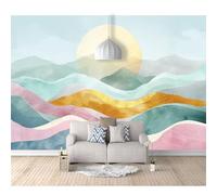 SPECUFX Wall Mural 3D Print Self-adhesive Wallpaper Photo Abstract colorful ocean waves watercolor 100x70cm Art Living Room Sofa Tv Background Painting Bedroom Office Home Decoration