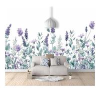 SPECUFX Wall Mural 3D Simple flowers and plants watercolor illustration 100x70cm Background Self-adhesive Wallpaper Art For Living Room Bedroom Tv Office Restaurant Motif Poster