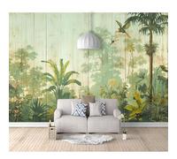 SPECUFX Wall Mural 3D Vintage rainforest banana leaves 100x70cm Background Self-adhesive Wallpaper Art For Living Room Bedroom Tv Office Restaurant Motif