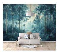 SPECUFX Wall Mural Photo Self-adhesive Wallpaper Forest fog landscape 100x70cm Decor for Bedroom Adults Living Room Art