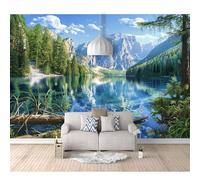SPECUFX Wall Mural Photo Self-adhesive Wallpaper Mountains, rivers, forests, natural landscapes 100x70cm Decor for Bedroom Adults Living Room Art