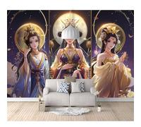 SPECUFX Wall Mural Self-adhesive Wallpaper 3D Oriental mythology anime woman 100x70cm Photo Art Living Room Bedroom Office Murals