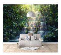 SPECUFX Wall Mural Self-adhesive Wallpaper Landscape: Mountain, Waterfall, Tree, Nature 100x70cm Photo Feature 3D Wall-Art Murals Bedroom Living Room Posters