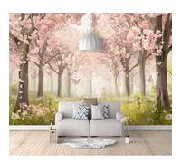 SPECUFX Wall Mural Self-adhesive Wallpaper Photo 3D Print Forest flowers butterfly landscape 100x70cm Painting Art Living Room Tv Background Papers Office Bedroom Home Decoration