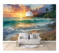 SPECUFX Wall Mural Self-adhesive Wallpaper Photo 3D Print Landscape, beach, sunset, nature 100x70cm Painting Art Living Room Tv Background Papers Office Bedroom Home Decoration