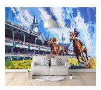 SPECUFX Wall Mural Self-adhesive Wallpaper Photo 3D Print Running horses 100x70cm Painting Art Living Room Tv Background Papers Office Bedroom Home Decoration