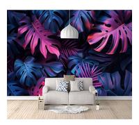 SPECUFX Wall Mural Self-adhesive Wallpaper Tropical foliage dark plants 100x70cm Photo Feature 3D Wall-Art Murals Bedroom Living Room Posters