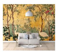SPECUFX Wall Mural Self-adhesive Wallpaper Vintage animals, trees, flowers 100x70cm Photo Feature 3D Wall-Art Murals Bedroom Living Room Posters