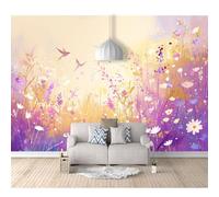 SPECUFX Wall Murals 3D Self-adhesive Wallpaper Flowers and plants watercolor birds 100x70cm Background Mural Living Room Sofa Tv Bedroom