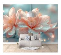 SPECUFX Wall Murals for Bedrooms Adults floral pink-purple 100x70cm Photo Self-adhesive Wallpaper Creative DIY Art Mural Decoration Decal Living Room Dining Bedroom Decor