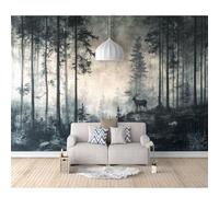 SPECUFX Wall Murals for Bedrooms Adults Forest fog landscape 100x70cm Photo Self-adhesive Wallpaper Creative DIY Art Mural Decoration Decal Living Room Dining Bedroom Decor