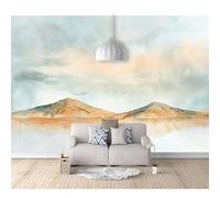 SPECUFX Wall Murals for Bedrooms Adults Painted abstract curvilinear landscape 100x70cm Photo Self-adhesive Wallpaper Creative DIY Art Mural Decoration Decal Living Room Dining Bedroom Decor
