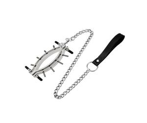 Spéculum vaginal,Pince à lèvres,Stimulateur de point G clitoridien féminin,Pince clitoridienne en métal pour femme,Matériau en alliage de zinc,Jouets de jeux sexuels pour adultes (B - Avec ficelle)