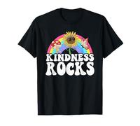 Sped Teacher Anti-Intimidation Hippie Rainbow Kindness Rocks T-Shirt