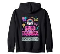 SPED Teacher Fierce Advocate Rainbow Inclusion Graphique Sweat à Capuche
