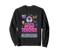 SPED Teacher Fierce Advocate Rainbow Inclusion Graphique Sweatshirt
