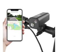 Spedal Caméra d’Action étanche 4K 30FPS, Caméra de Bord 132° Grand Angle avec Lumiere, Stabilisation, Trajet GPS, Chronomètre, Batterie 3300 mAh prolongée, pour Guidon/Casque de Moto/Velo (Gris)