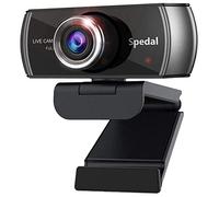 Spedal Webcam Full HD 1080p USB avec Compression Vidéo H.264 et Microphone,Caméra PC pour Ordinateur, Appels Vidéo, Conférence, Enregistrement, Jeux,Compatible avec Windows,Mac