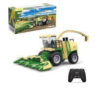 SpedUpX 1/24 Moissonneuse-batteuse Télécommandée, 2,4-GHz RC Tracteur Moissonneuse de Ferme, Tracteur de Récolte Ferme Véhicule Jouet avec Lumière Et Spray