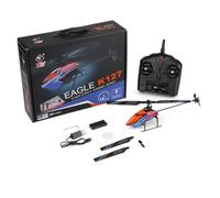 SpedUpX XK K127 helicoptere telecommande - Mini hélicoptère RC 2,4 G 4 canaux à hélice monopale avec Gyroscope 6 Axes, Maintien d'altitude, décollage/atterrissage en Une Touche pour débutants(K127)