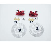 SPEDWHEL Plaquettes de frein à disque avant et arrière pour scooter électrique Zero 10X 11X KUGOO G1 145 mm Pièces de disque de frein (avant + arrière)