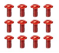SPEDWHEL Vis de couleur universelle pour plaquettes de frein compatibles avec Dualtron/Kaabo/KUGOO G2 PRO/G-BOOSTER - Accessoires de rénovation de vis de couleur (rouge)