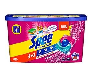 Spee Power Caps Color 3+1 Lessive colorée, 40 lavages, pureté, éclat et fraîcheur pour votre linge de couleur, à un prix raisonnable, 20-60 °C