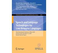 Speech and Language Technologies for Low-resource Languages: Third International Conference, Spelll 2024, Chennai, India, December 4-6, 2024, Revised Selected Papers