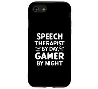 Speech Therapist by Day Gamer by Night Language Pathology Coque pour iPhone SE (2020) / 7/8