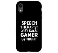 Speech Therapist by Day Gamer by Night Language Pathology Coque pour iPhone XR