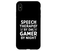 Speech Therapist by Day Gamer by Night Language Pathology Coque pour iPhone XS Max