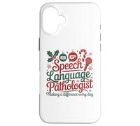 Speech Therapy Christmas Speech Therapist Coque pour iPhone 16 Plus