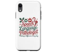 Speech Therapy Christmas Speech Therapist Coque pour iPhone XR