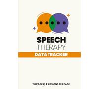 Speech Therapy Data Tracker: Composition Book for Speech Language Pathologists | 4 Sessions Per Page with 10-Column Accuracy Grids